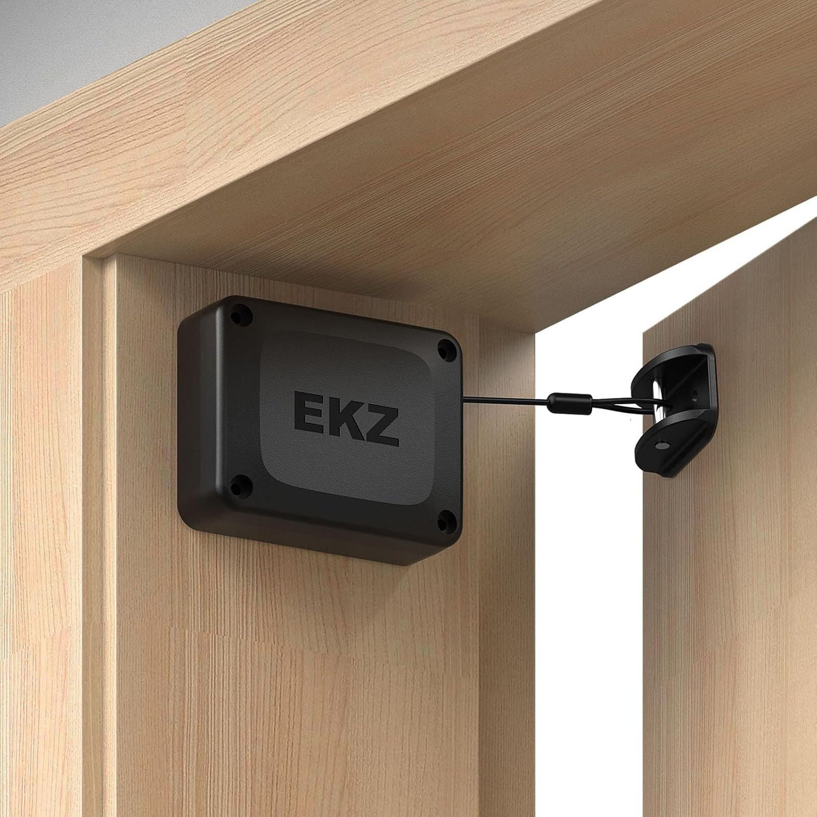 Retractable Door Closer Kit Stainless Steel Spring Tension for Sliding Glass and