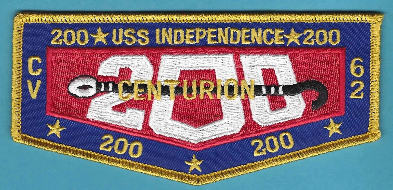CV-62 USS INDEPENDENCE 200 NIGHT TRAPS CENTURION CRUISE PATCH