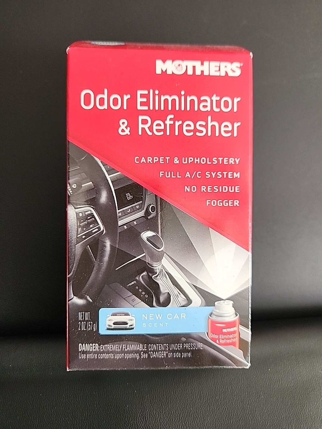 Mothers 06811 Odor Eliminator & Refresher, New Car Scent No Residue Fogger A-1
