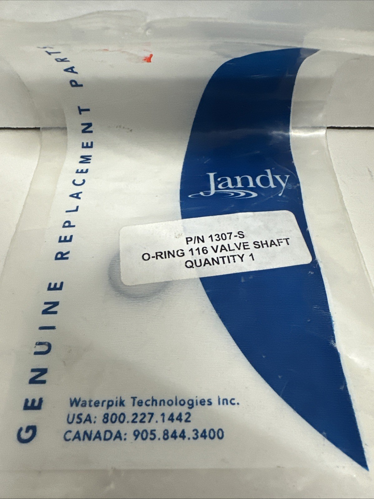Genuine Jandy P/N 1307-S O-ring 116 Valve Shaft