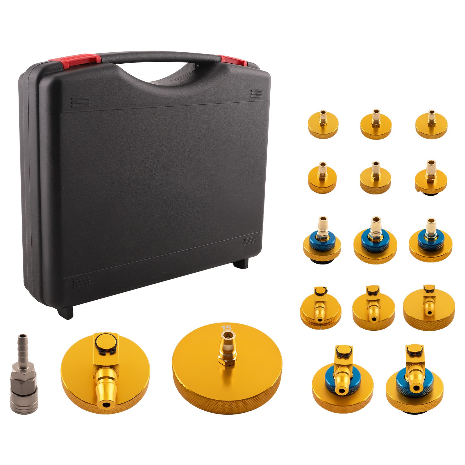 Brake Bleeder Kits Master Cylinder Adapters Set Brake Oil Fluid Bleeding Tools