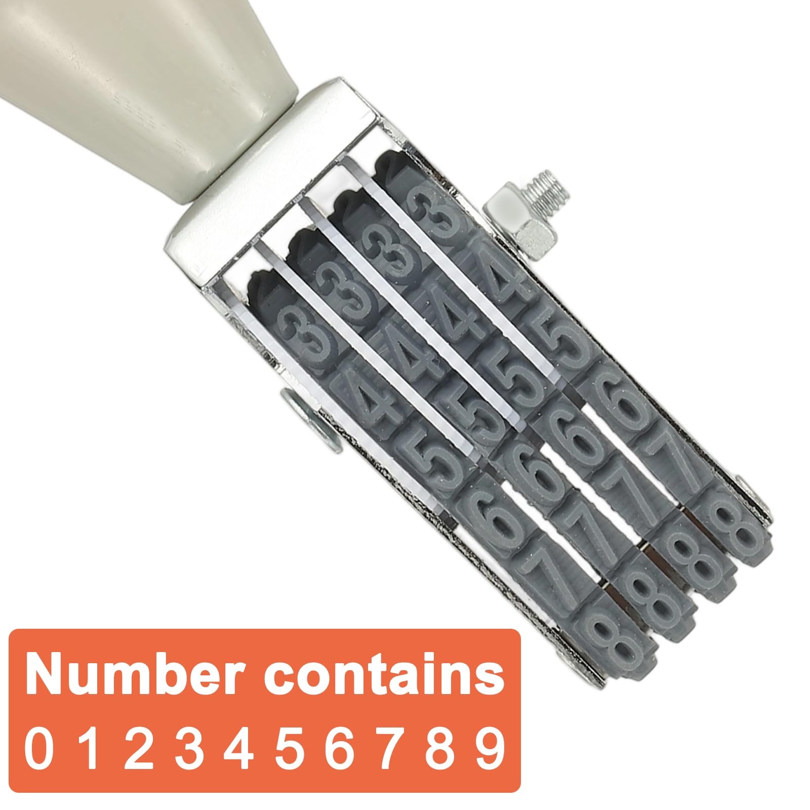 PATIKIL 4 Digit Number Roller Stamp, Adjustable Rubber Stamp Changeable Numer...