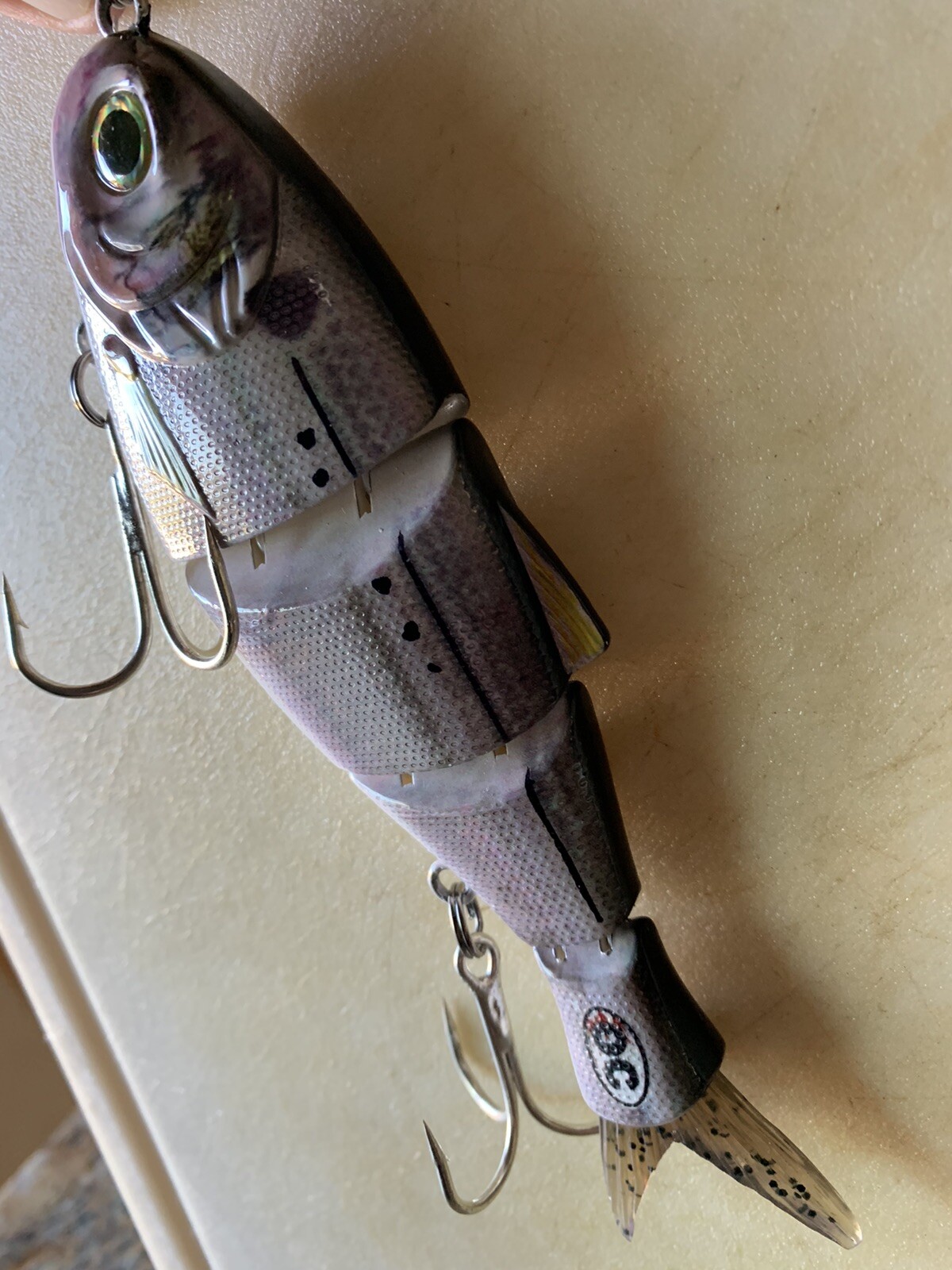 Pogie Lure SHAD Menhaden 2.30 oz. Orig. OC Swimbait White Bait 🔥BASS/Striper