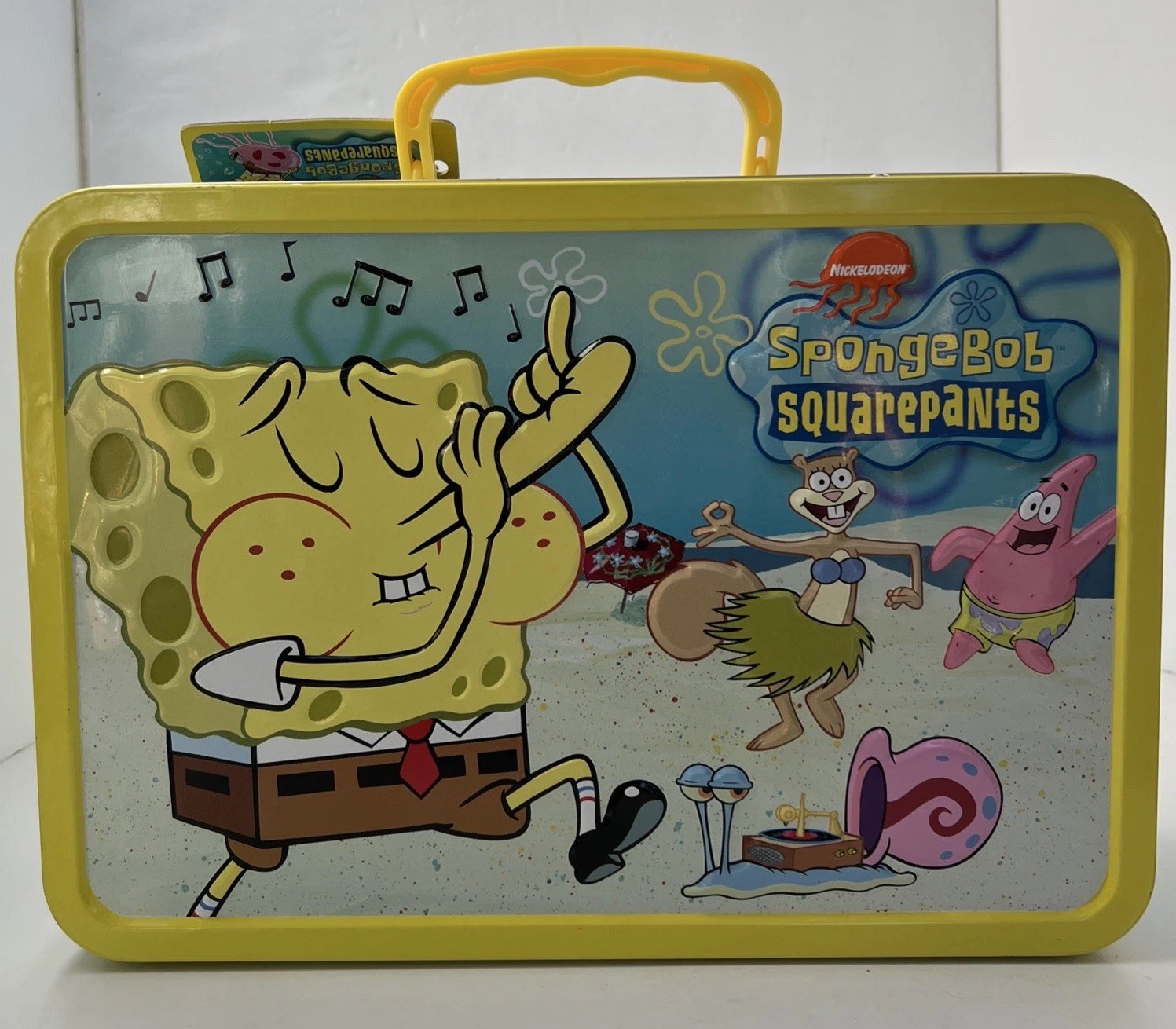 SpongeBob Square Pants Large Metal Lunch Box. 2002