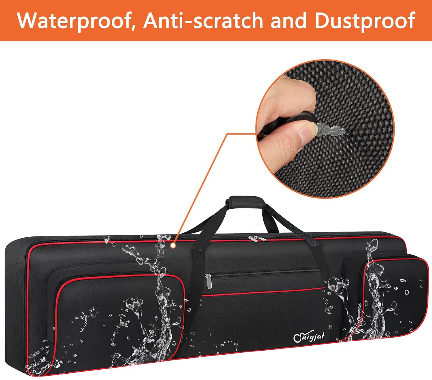 88 Key Keyboard Case Soft with Adjustable Padded Shoulder Straps |