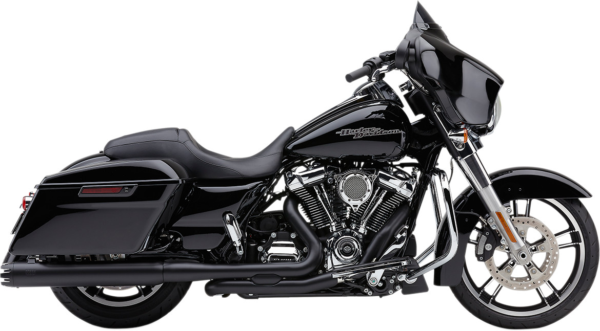 Cobra Powerport Pro Chamber Black Head Pipes for Harley Davidson 6255RB