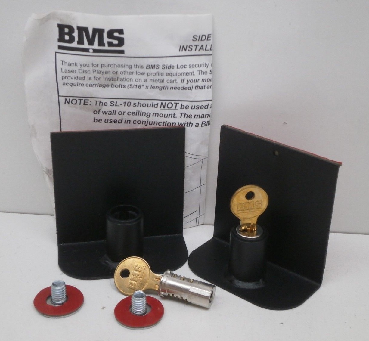 BMS Machine Security SL-3 Side Loc Lock Down for Securing VCR/Cable Box/Anything