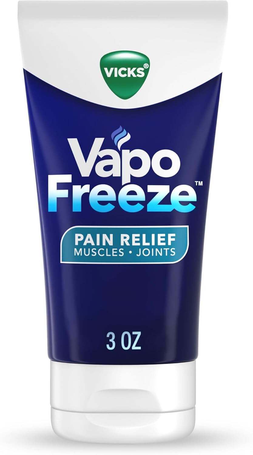 NEW Vicks VapoFreeze Pain Relief Cream, Menthol, 3oz for Muscle & Joint Pain
