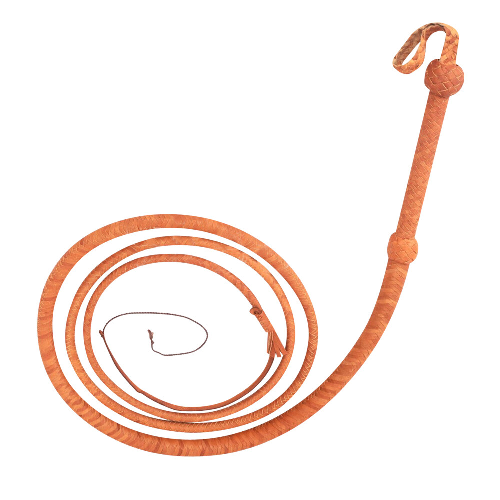 Genuine Real Cow Hide Leather 10 Feet Long 12 Plaits Braided Bull Whip Handmade