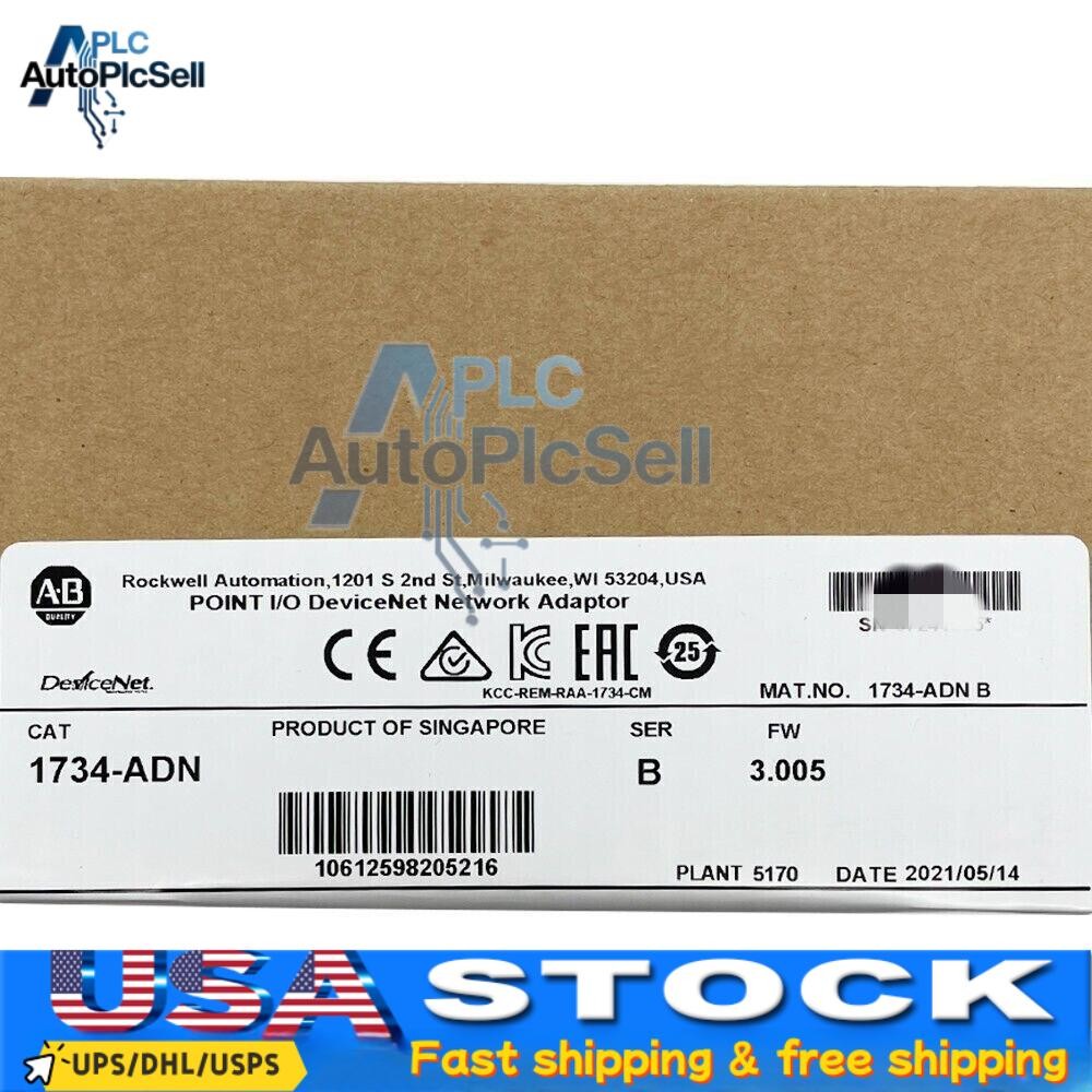 NEW-  Sealed 1734-ADN SER B POINT I/O DeviceNet Network Adaptor 1734ADN USA