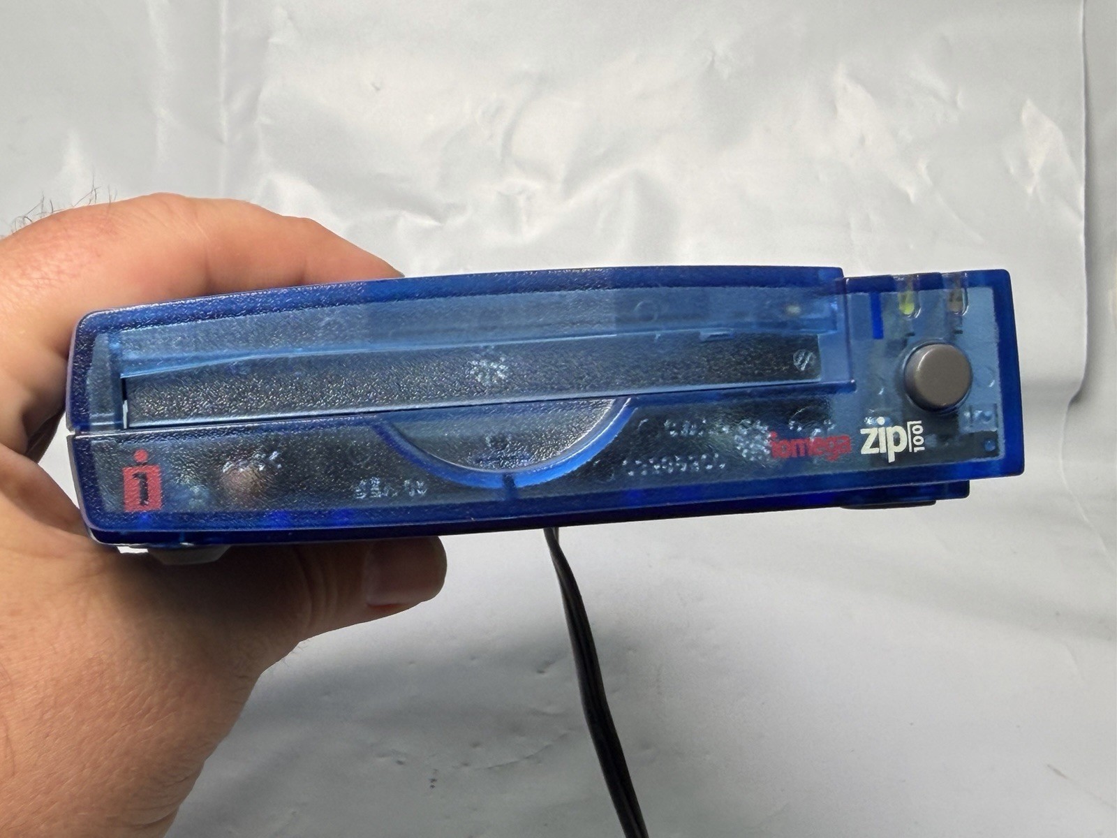 Iomega Zip 100 Blue Translucent USB-Powered External Drive Z100USB