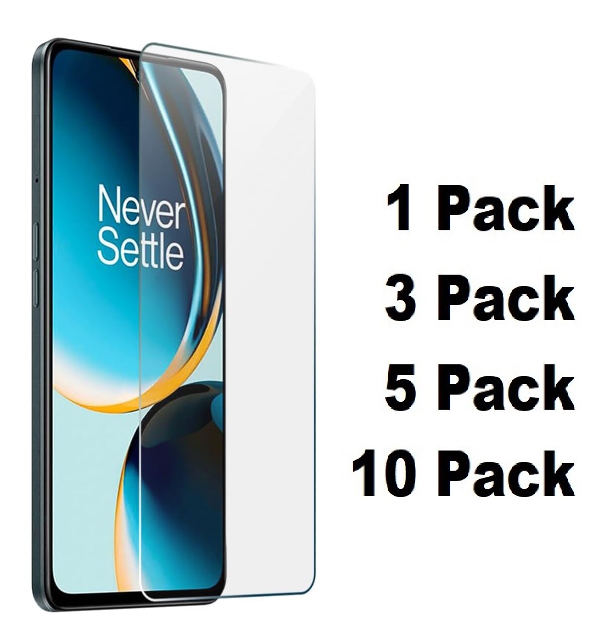 Lot of Tempered Glass Bubble Free Screen Protector for OnePlus Nord N30 5G