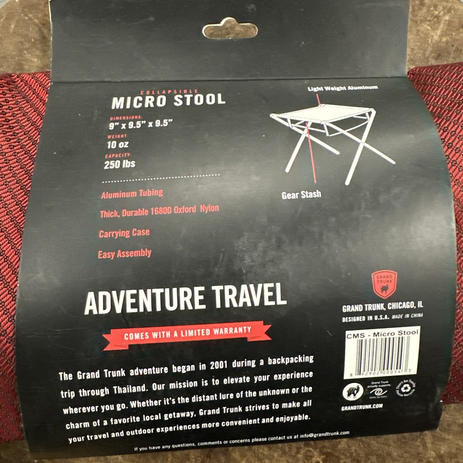Grand Trunk Collapsible Micro Stool