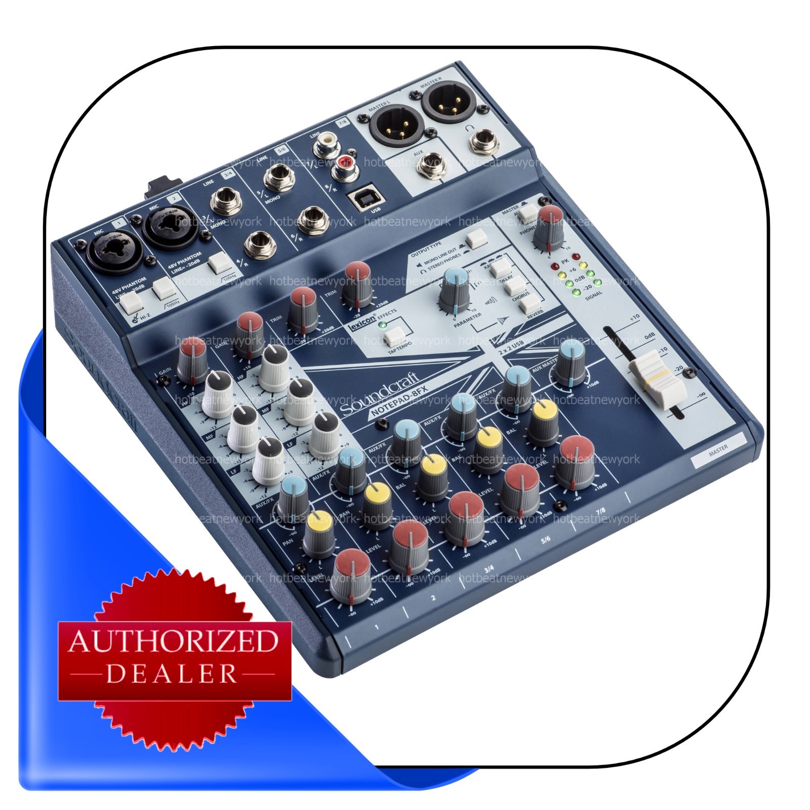 Soundcraft Notepad-8FX 8-Channel Podcast Mixer Podcasting Interface USB+Effects