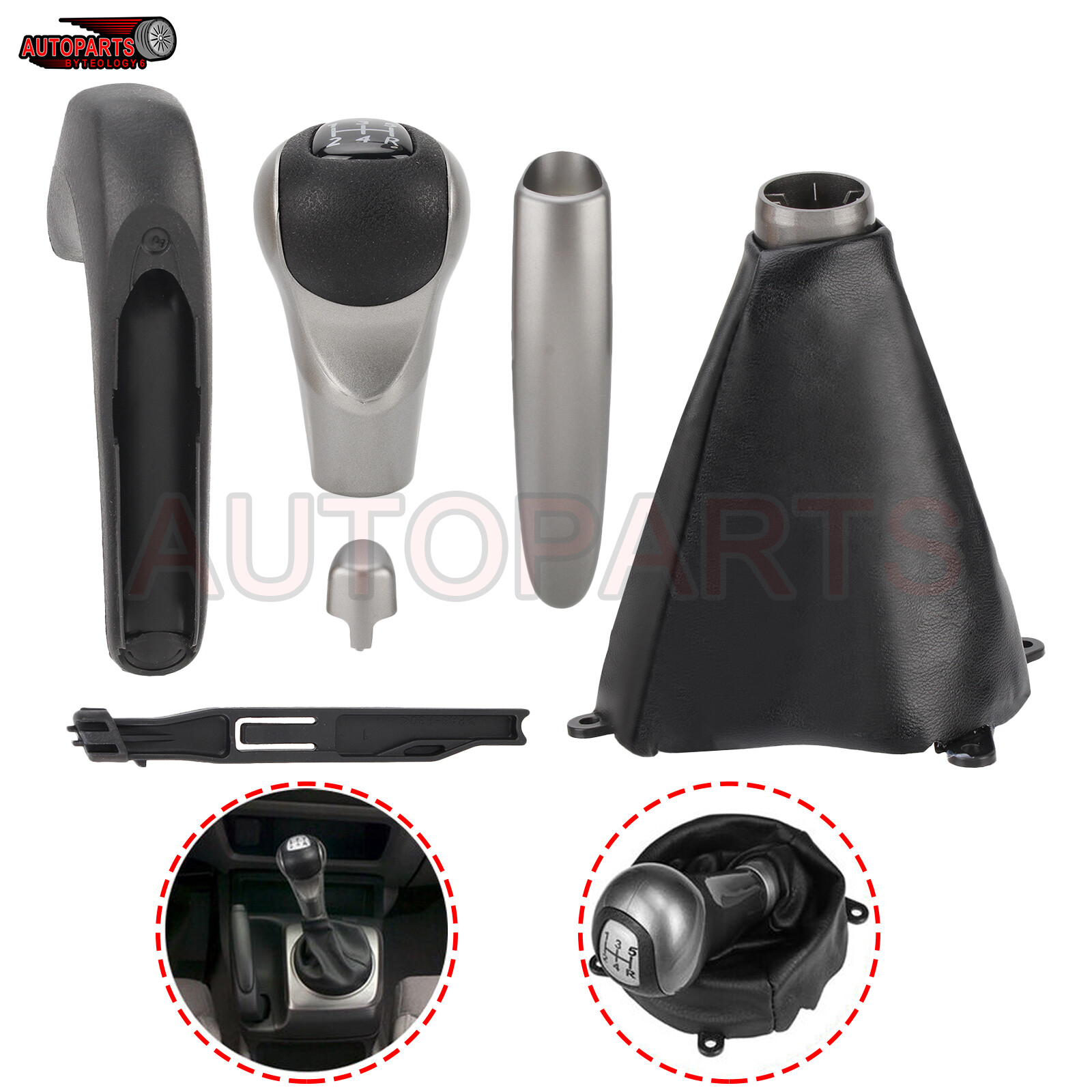 For Honda Civic 2006 2007 2008 2009 2010 2011 5 Speed Gear Shift Knob With Boot