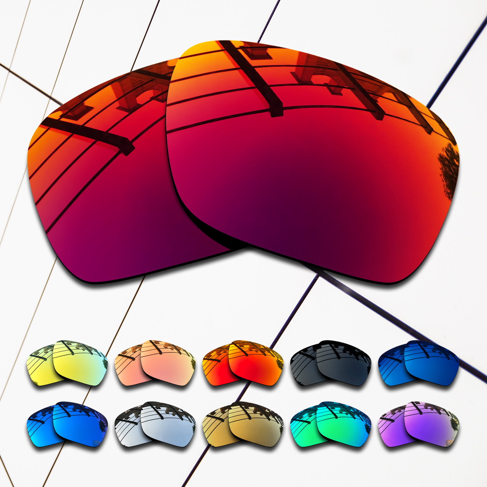 TRUE POLARIZED Replacement Lenses for Jupiter Squared OO9135 Multi-Colors
