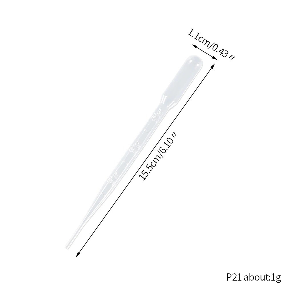 100 plastic transfer pipettes droppers graduated 3 ml 3ml Pasteur
