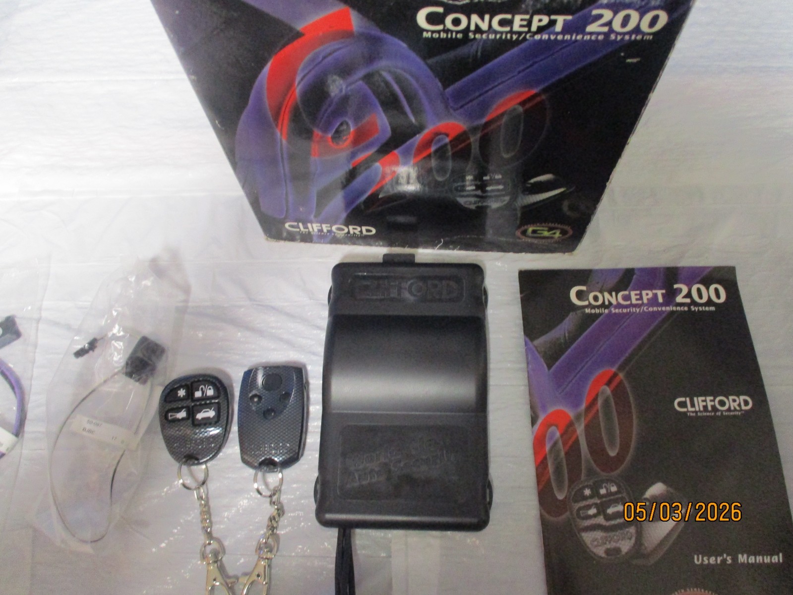 CLIFFORD CONCEPT 200 G4 SECURITY SYSTEM / INTELLIGUARD 7000 G4