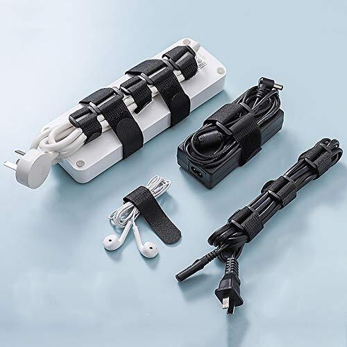 10 Pack 1x12 Inch Fastening Hook and Loop Cable Straps Reusable Cinch Straps