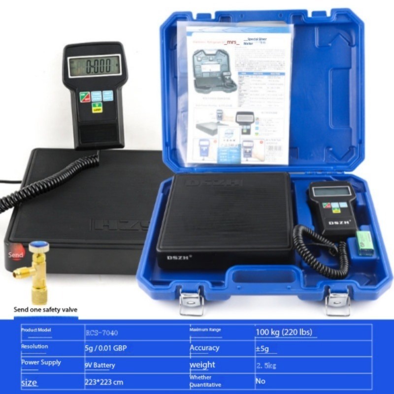 High-Precision Electronic Scale for Refrigerant Charging in Air Conditioners
