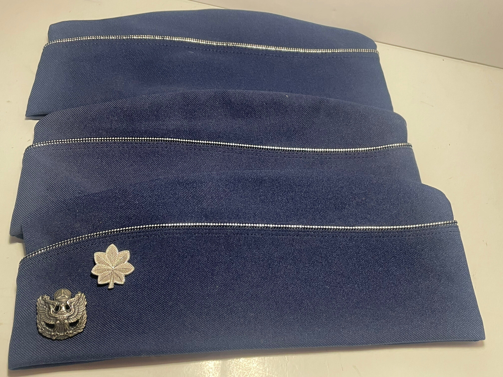 3 1980s Military Soft Hat Oak Leaf Semper Vigilans