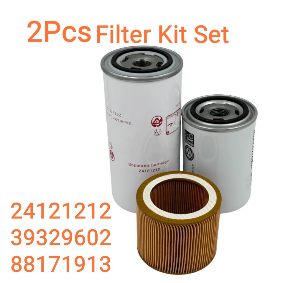 2pc Filter Kit 24121212 88171913 39329602 For Ingersoll Rand UP5 Air Compressor