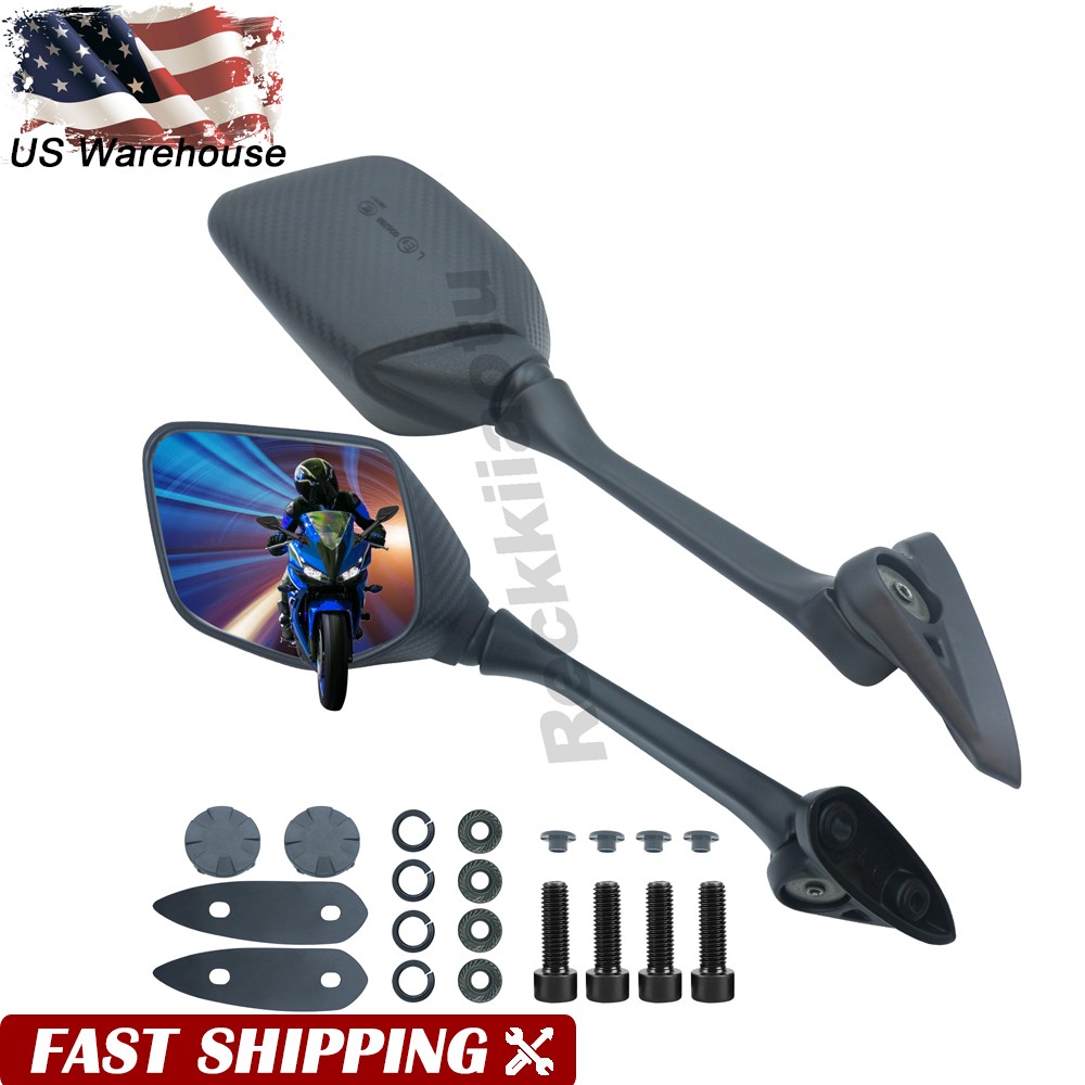 For Yamaha YZF R3 R25 2015 2016 2017 2018 2019 2020-24 Carbon Motorcycle Mirrors