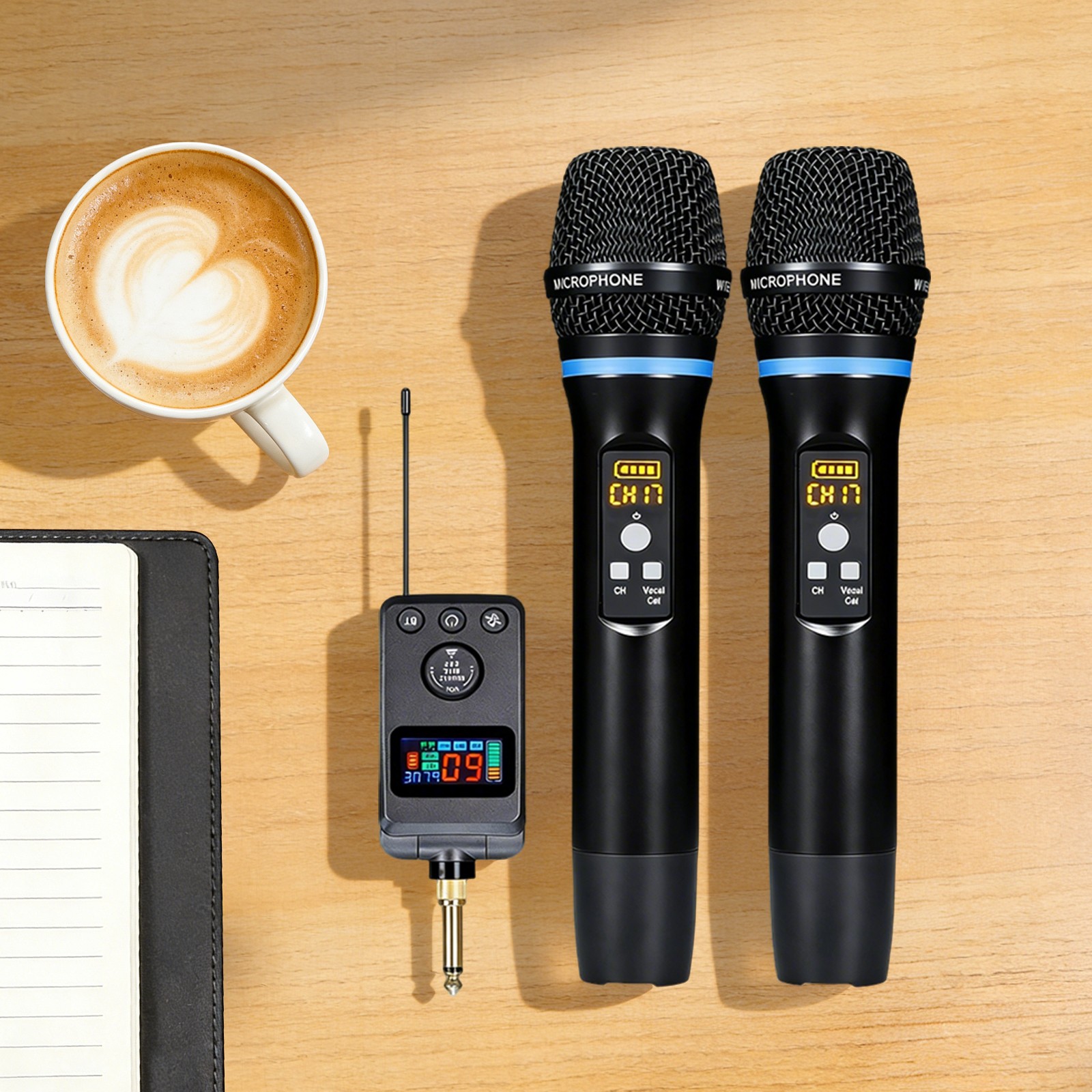 Microphone With Bluetooth Rechargeable Handheld Karaoke Bluetooth Microphone