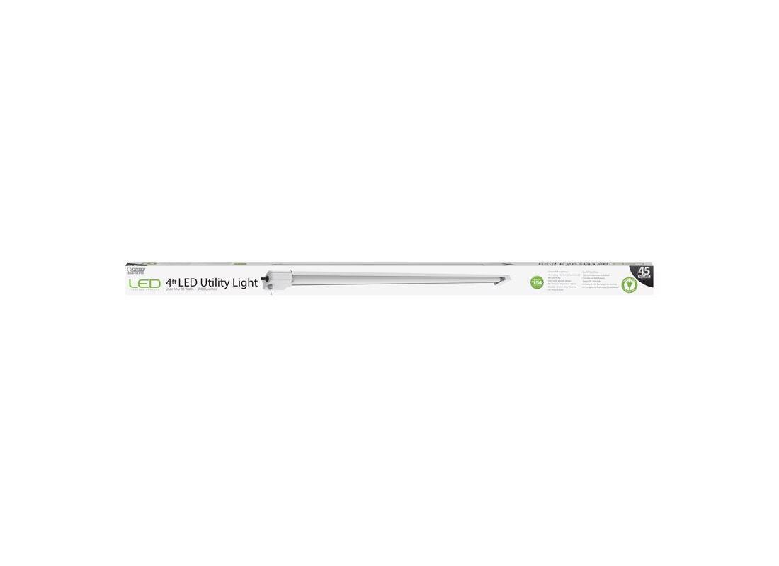 Feit Electric 74104 4 Ft. LED Shop Light Fixture with On/Off Pull Chain White
