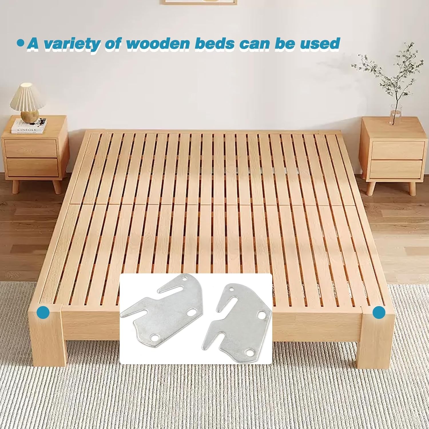 Bed Rail Brackets Bed Frame Hardware Brackets Wood Bed Rail Hook Plates Bed