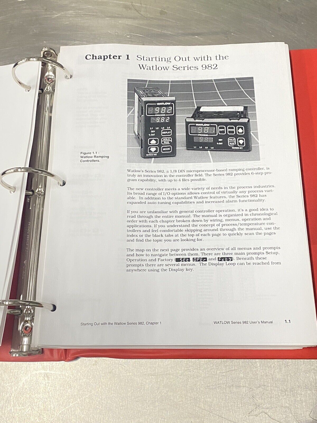 Watlow 982 DIN Microprocessor-based Ramping Controller - Users Guide / Manuals