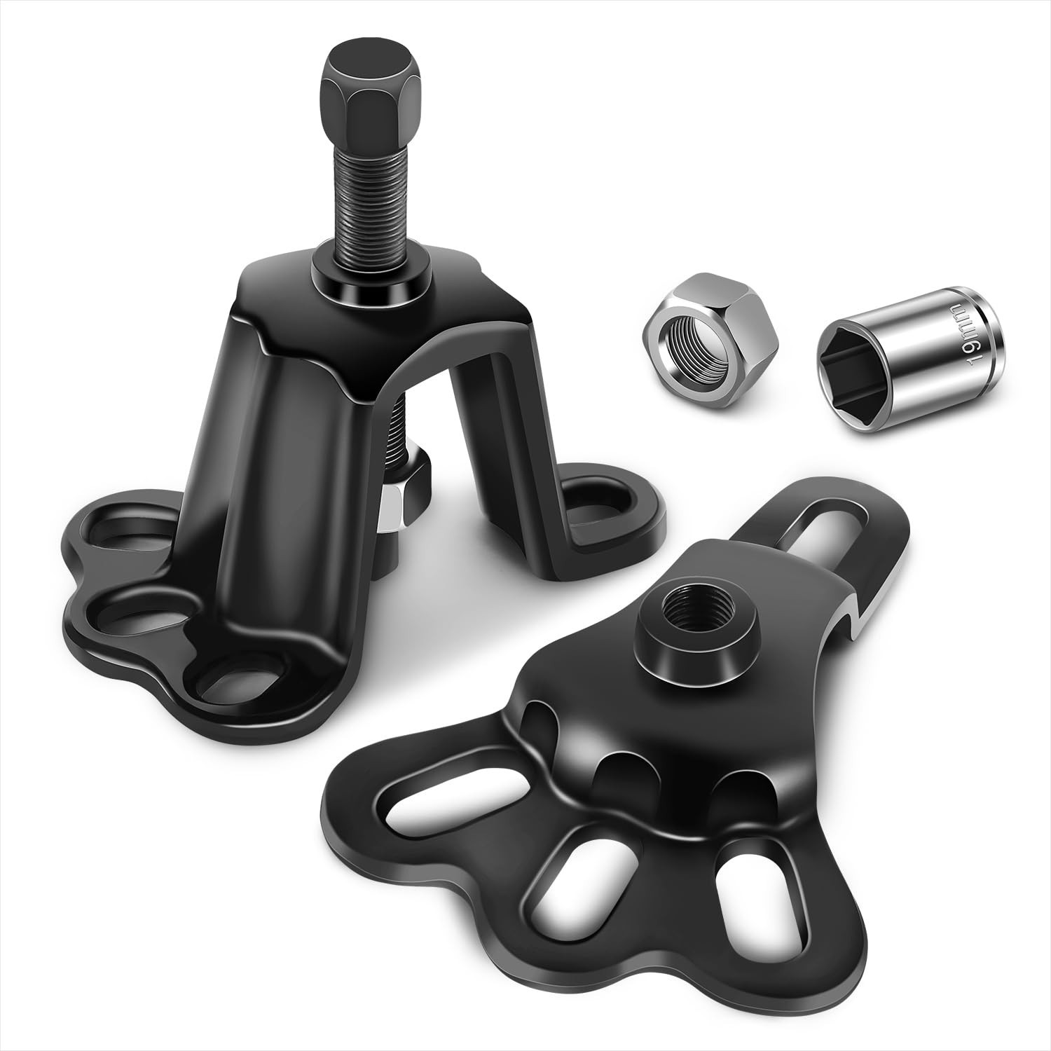 Universal 5pc Front Wheel Hub Puller Set - Auto Hub Axle Installer Remover Tools