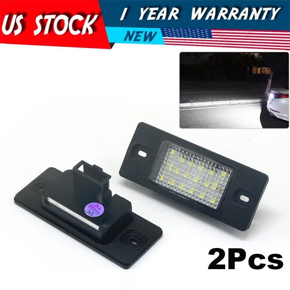 For Porsche Cayenne VW Touareg etc White Exact Fit LED License Plate Light Lamps