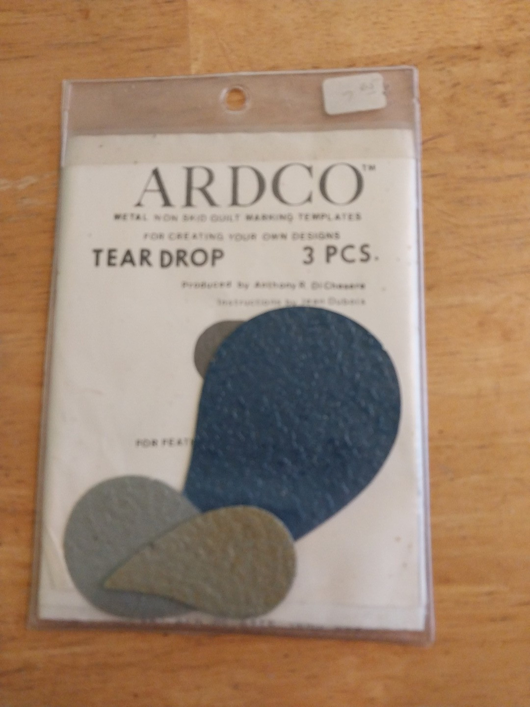 Ardco Tear Drop 3 Pcs Quilting Template