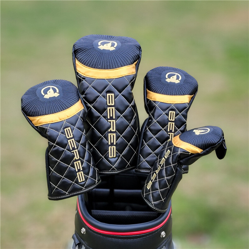 Golf Club Head Cover Wooden Hybrid Head Cover Path135UT Black -