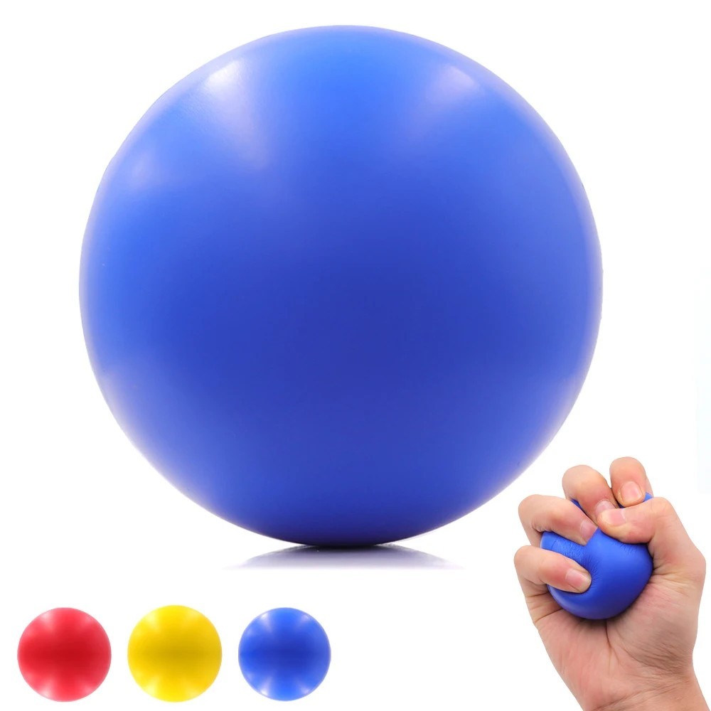 Hand Grip Strengthener Stress Ball Therapy Rehab Exercise Grip Trainer Soft Foam