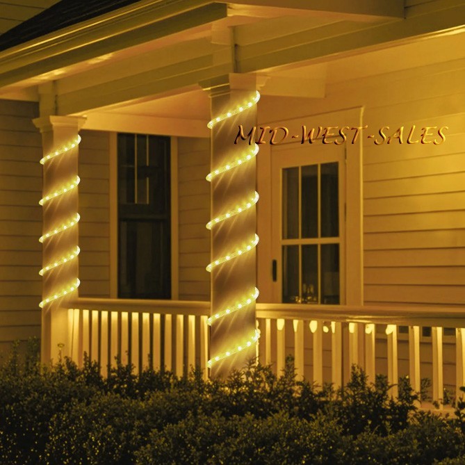 18ft LED Color Changing Rope Light with Remote, 2-pack