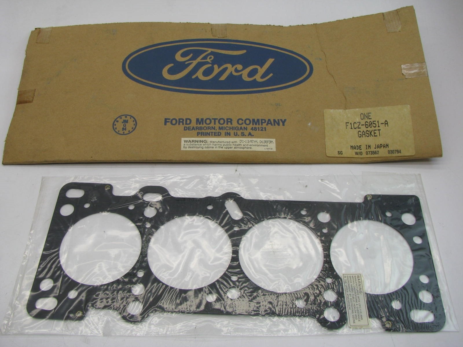 NEW GENUINE 1991-1996 Escort GT 1.8L OEM Ford Cylinder Head Gasket F1CZ-6051-A