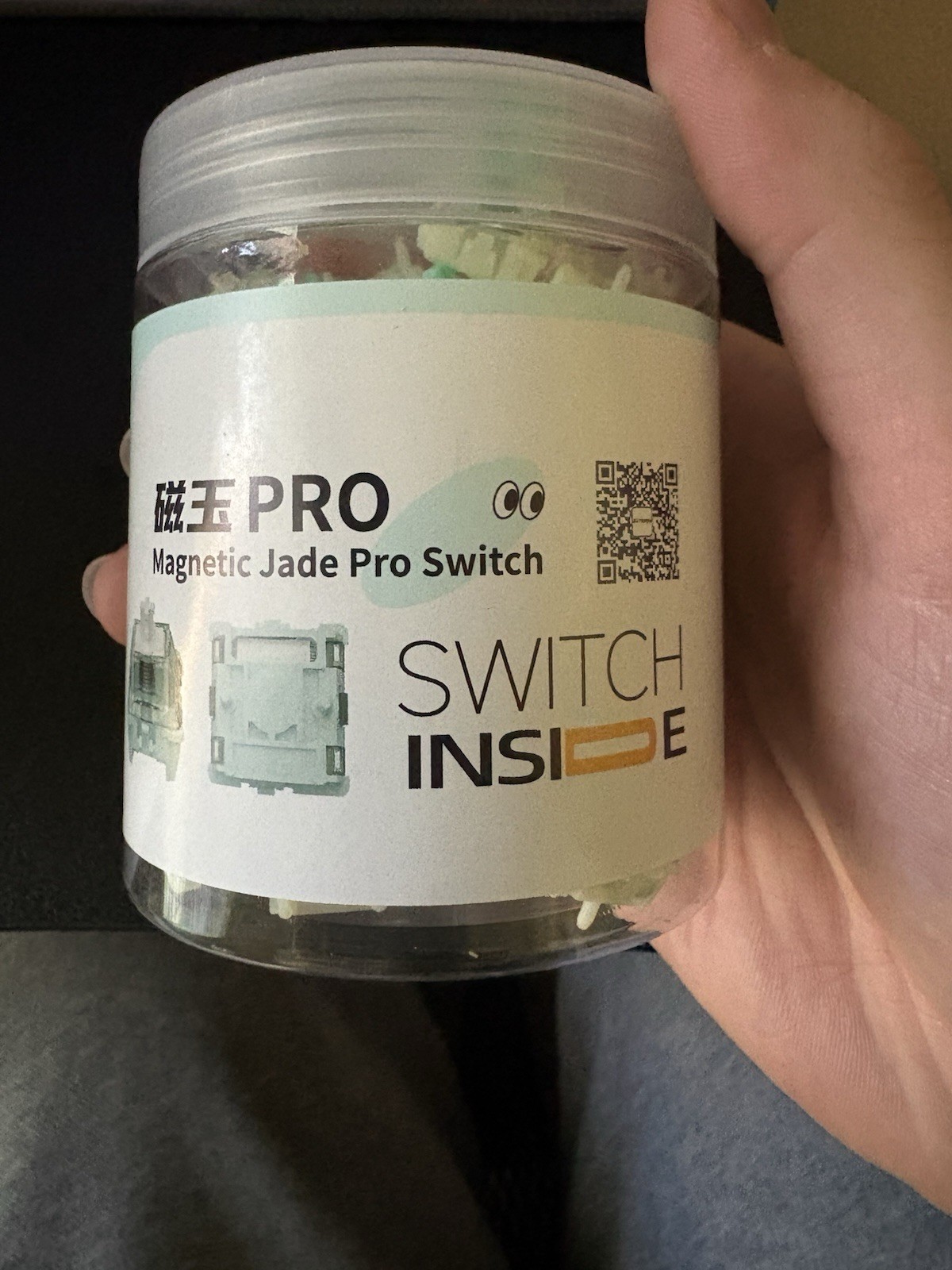 Gateron Magnetic Jade Pro Switch Mechanical Wired Key Caps 60 switches inside