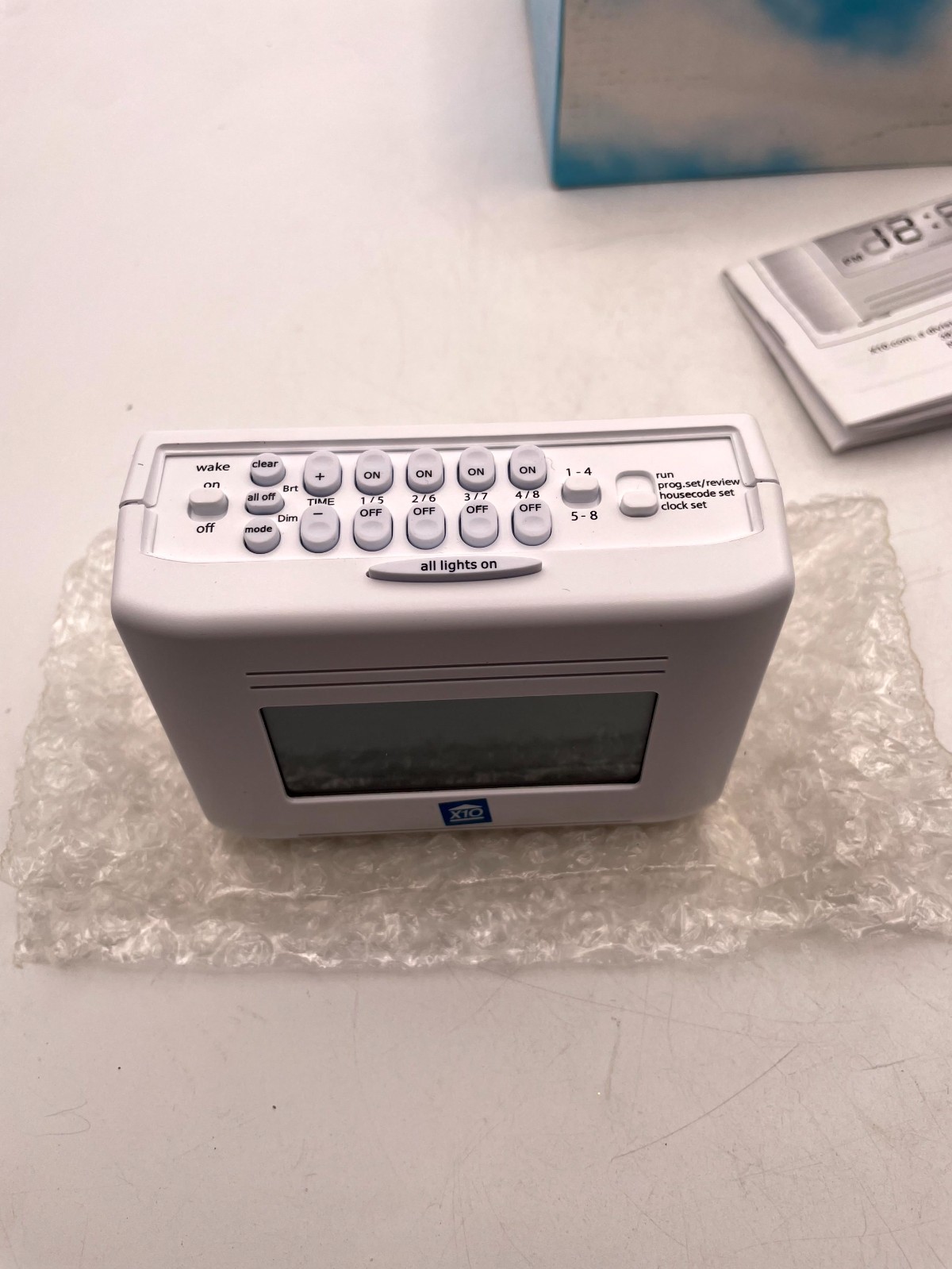 X-10 MT13A Mini-Timer Control Center White Digital Wall Mounted NEED BATTERY