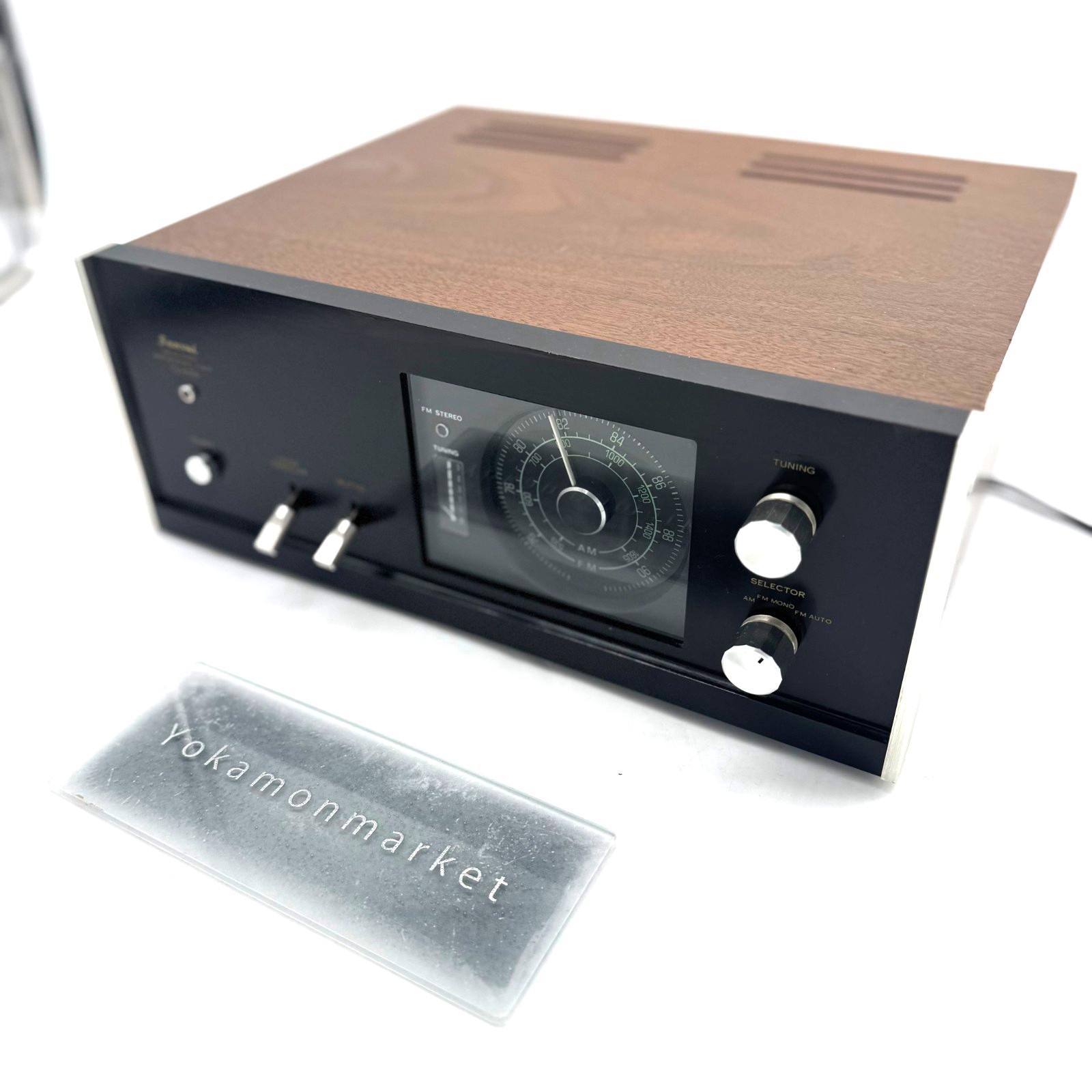 Sansui TU-666 AM/FM Solid State Stereo Tuner Vintage W/Wood Case