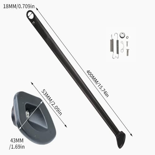 Dirt Bike Kickstand Side Stand Kit, Motorcycle Kick Stand with 08-16 Black