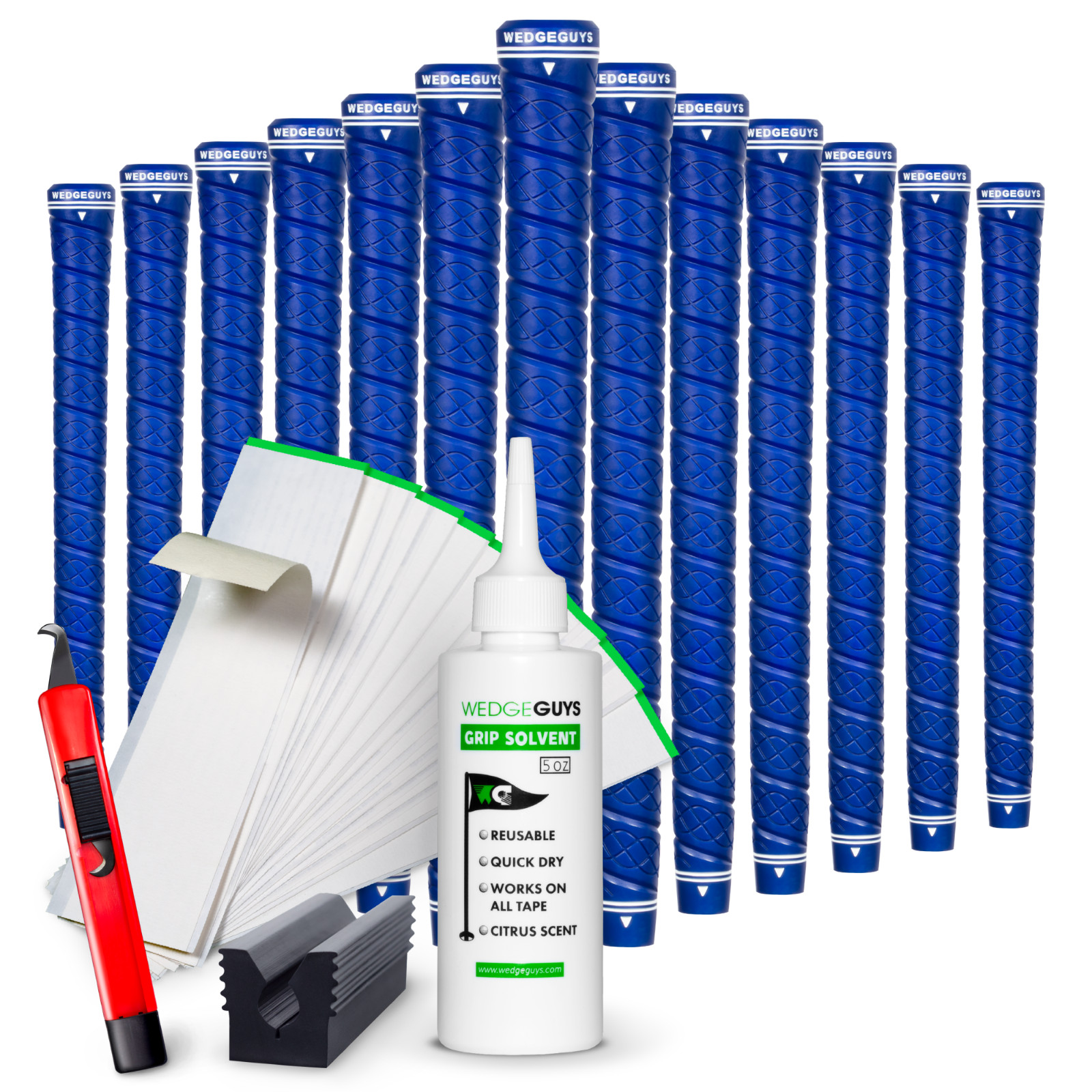 Wedge Guys Helix Wrap Golf Grips 13 Pack with Grip Kit | Standard/Midsize