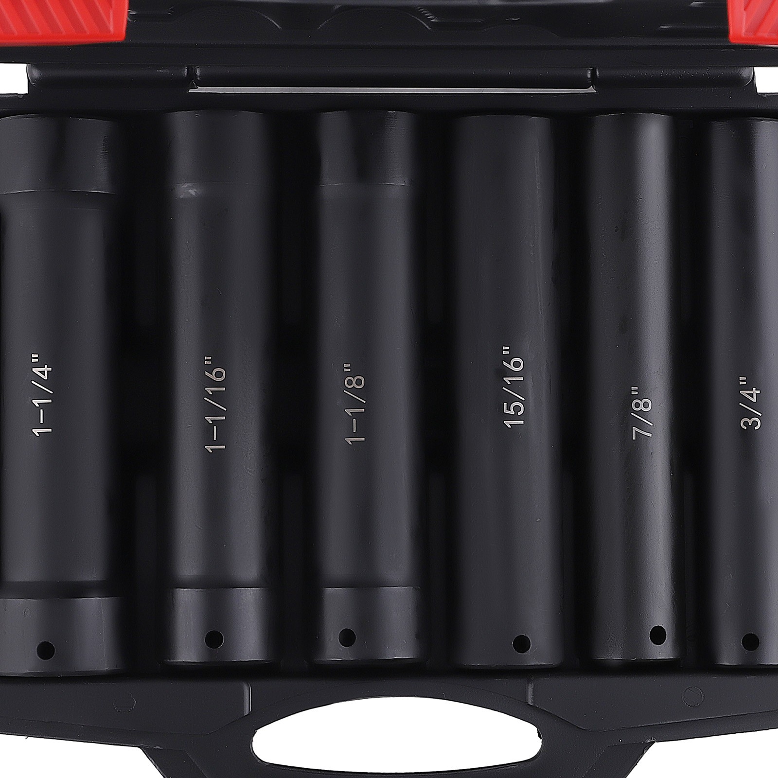 Deep Socket Set 6pc 1/2" Drive Heavy Duty Extended Hex Sizes 3/4" to 1-1/4" New
