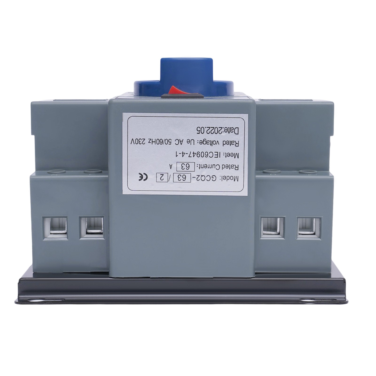 63A ATS Dual Power Automatic Transfer Switch for Generator Changeover Switch 2P