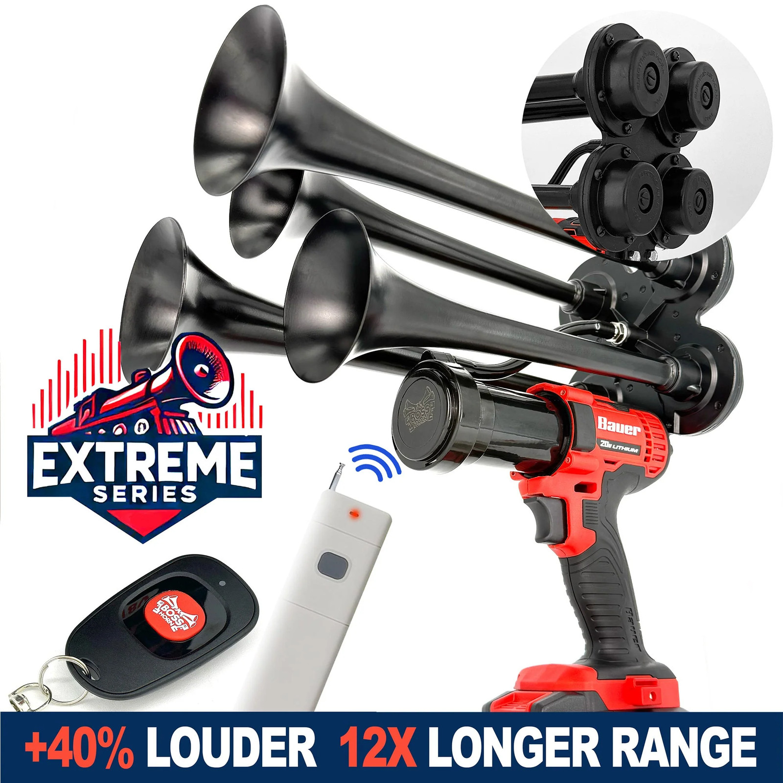 Extreme Series Train Horn for Bauer® 20v Battery