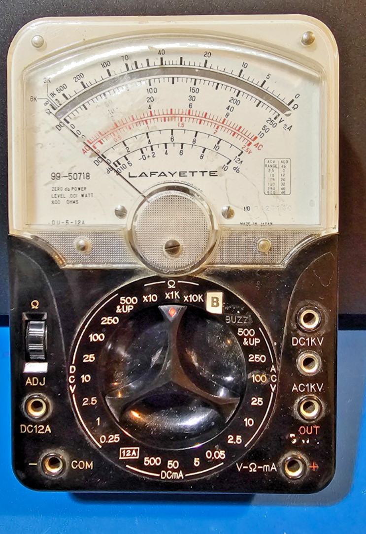 Vintage LaFayette Multimeter Model 99-50718 With Case