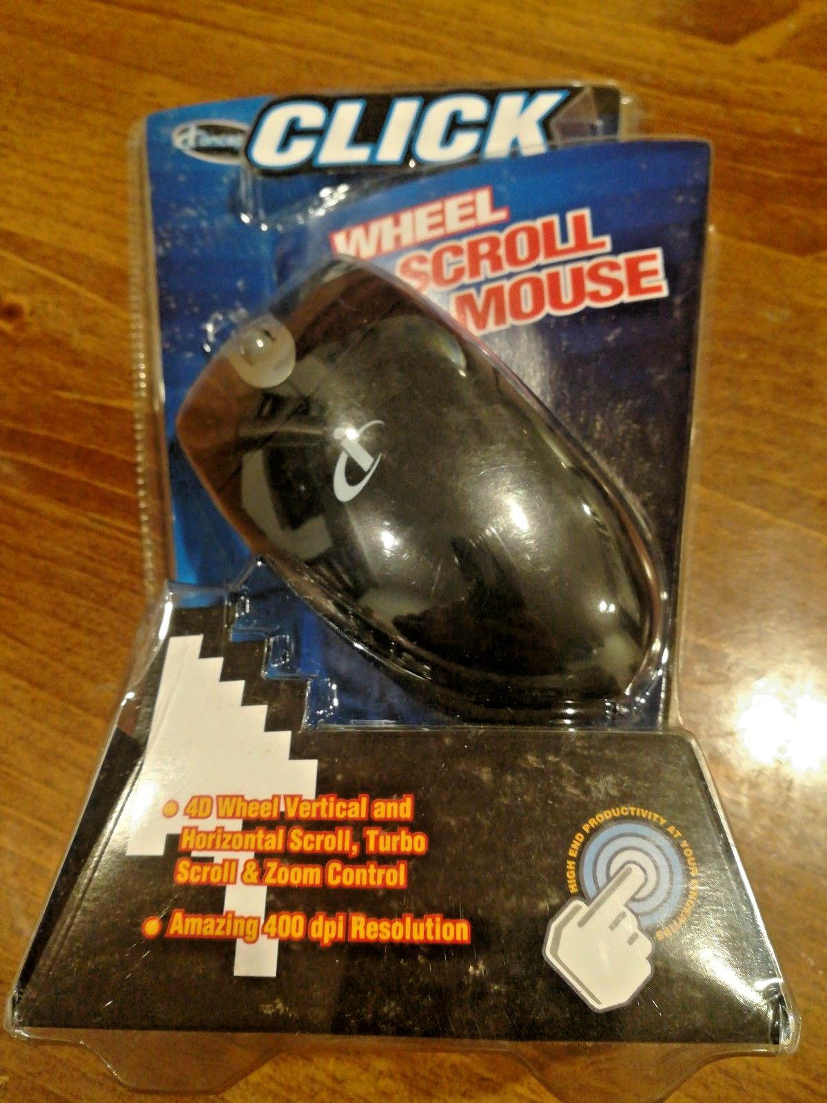 NEW ICONCEPTS MOUSE 4D WHEEL Vertical Horizontal Scroll Zoom Control