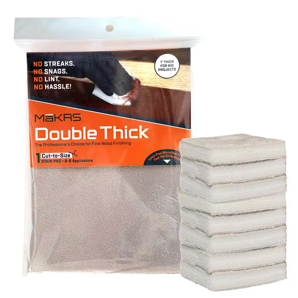 Cut-To-Size Double Thick Microfiber Stain Applicator Pad (1-Pack)