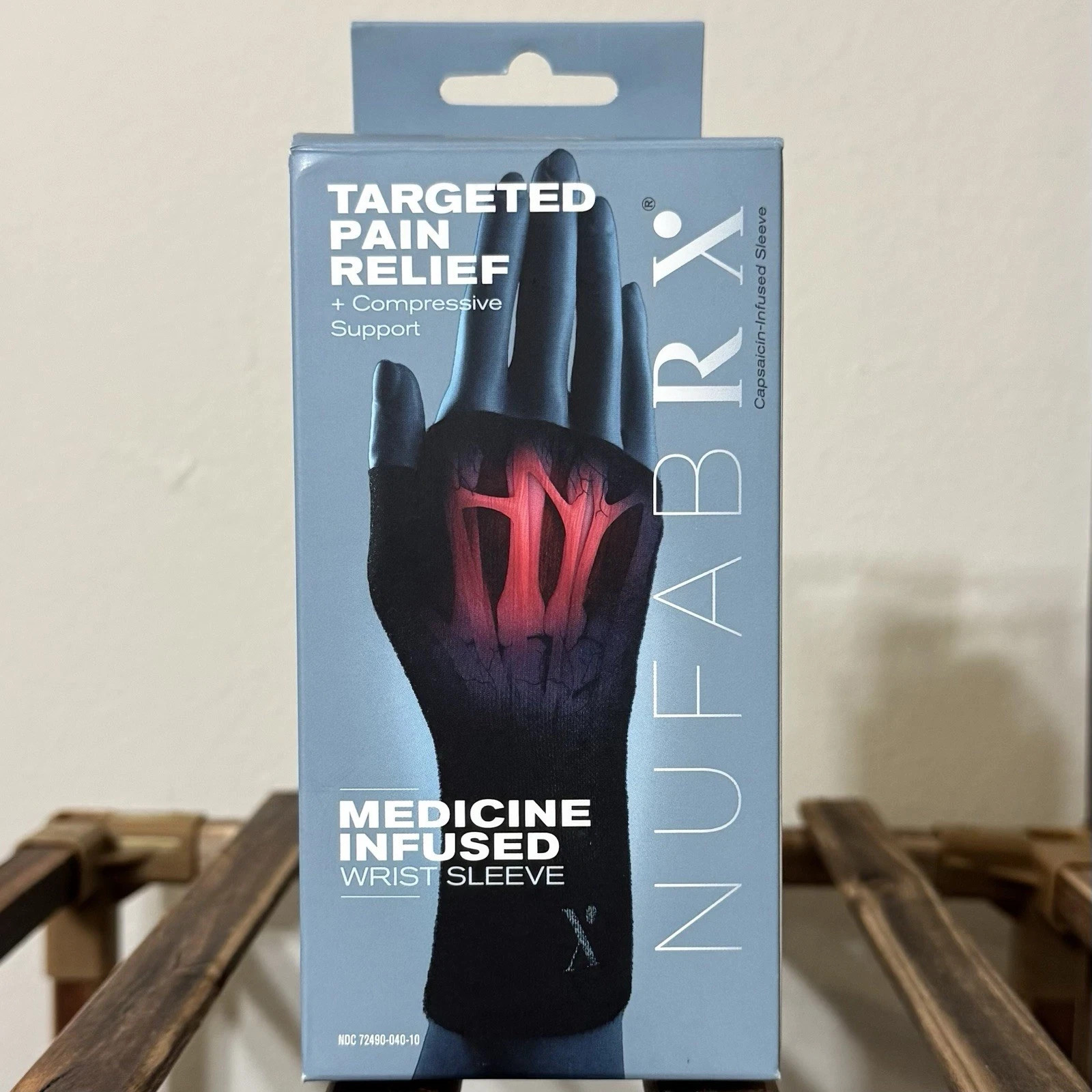 WRIST NUFABRX MED INF PAIN RELIEF SLEEVE